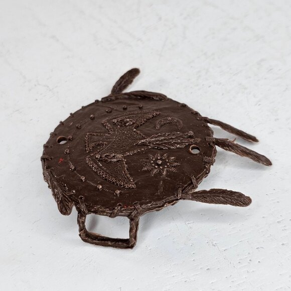 Vintage Marx Johnny West Shield Eagle Chief Cherokee Geronimo Accessories Brown - Picture 5 of 8